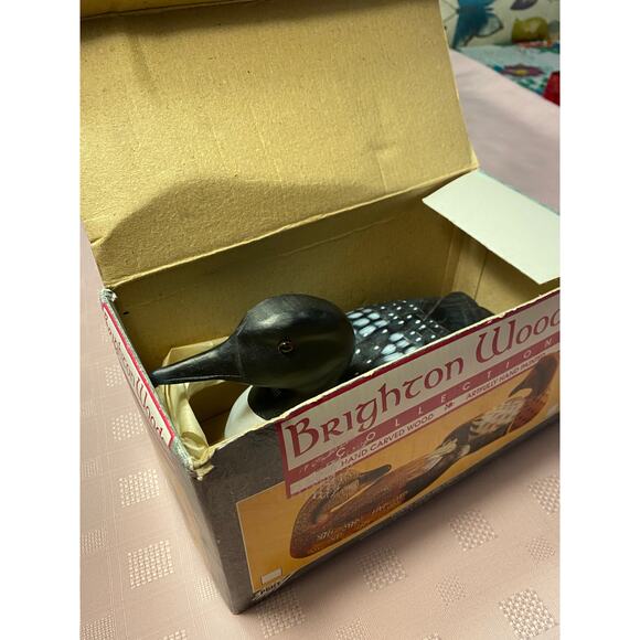 Price Products Brighton Woods Handcarved Forward Facing Duck Figurine NIB - Picture 15 of 16